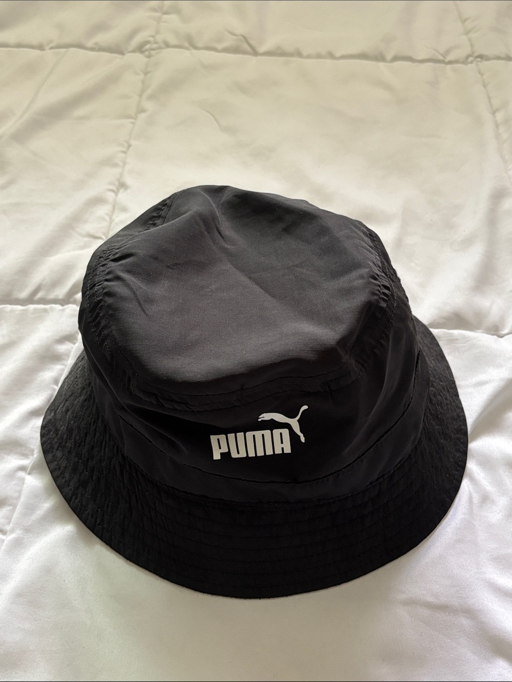 PUMA Black Logo Bucket Hat - Casual Sun Hat